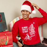 Oh What Fun It Is To Ride Bicycle Christmas Jumper
