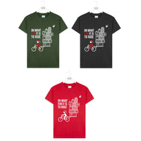 Oh What Fun It Is To Ride Bicycle Christmas T-Shirt
