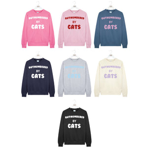 Outnumbered By Cats Women Sweatshirt
