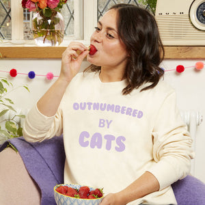Outnumbered By Cats Women Sweatshirt