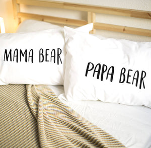 Papa Bear/Mama Bear/Little Bear' Pillow Case Set