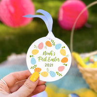 Personalised Baby's First Easter Egg Wreath Decoration