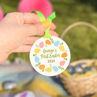Personalised Baby's First Easter Egg Wreath Decoration