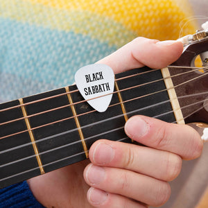 Personalised Band Name Guitar Plectrum / Pick