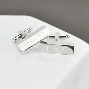 Personalised Bar Cufflinks