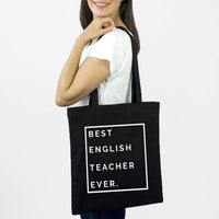 Personalised Best Teacher Ever Tote Bag