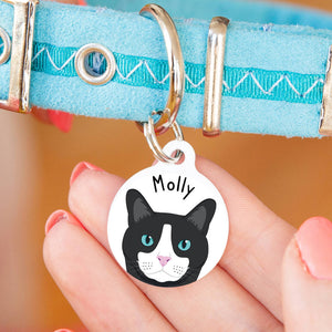 Personalised Cat Breed and Name Pet ID Tag