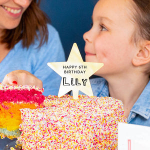 Personalised Children's Happy Birthday Cake Topper