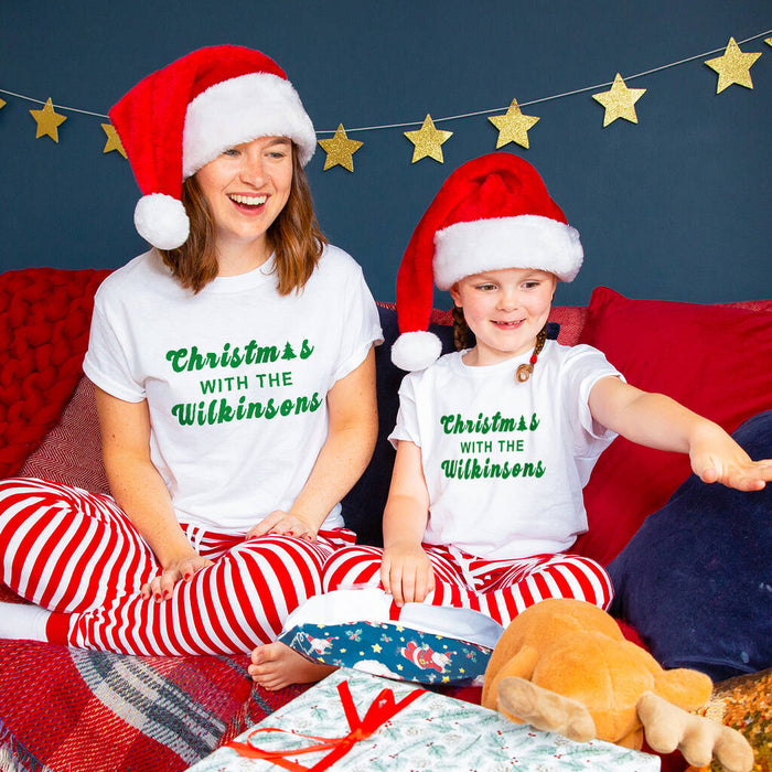 Personalised 'Christmas With The' Kids Pyjamas