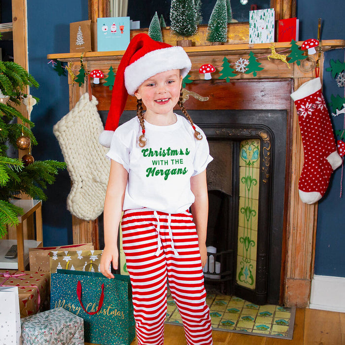 Personalised 'Christmas With The' Kids Pyjamas