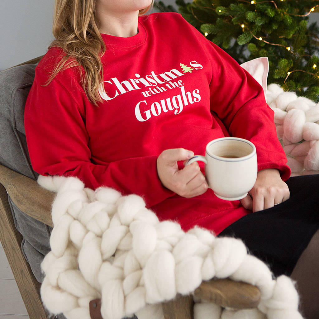 Christmas With The… Personalised Unisex Christmas Jumper Sweatshirt