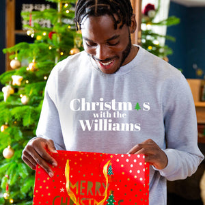 Christmas With The' Personalised Sweatshirt Jumper