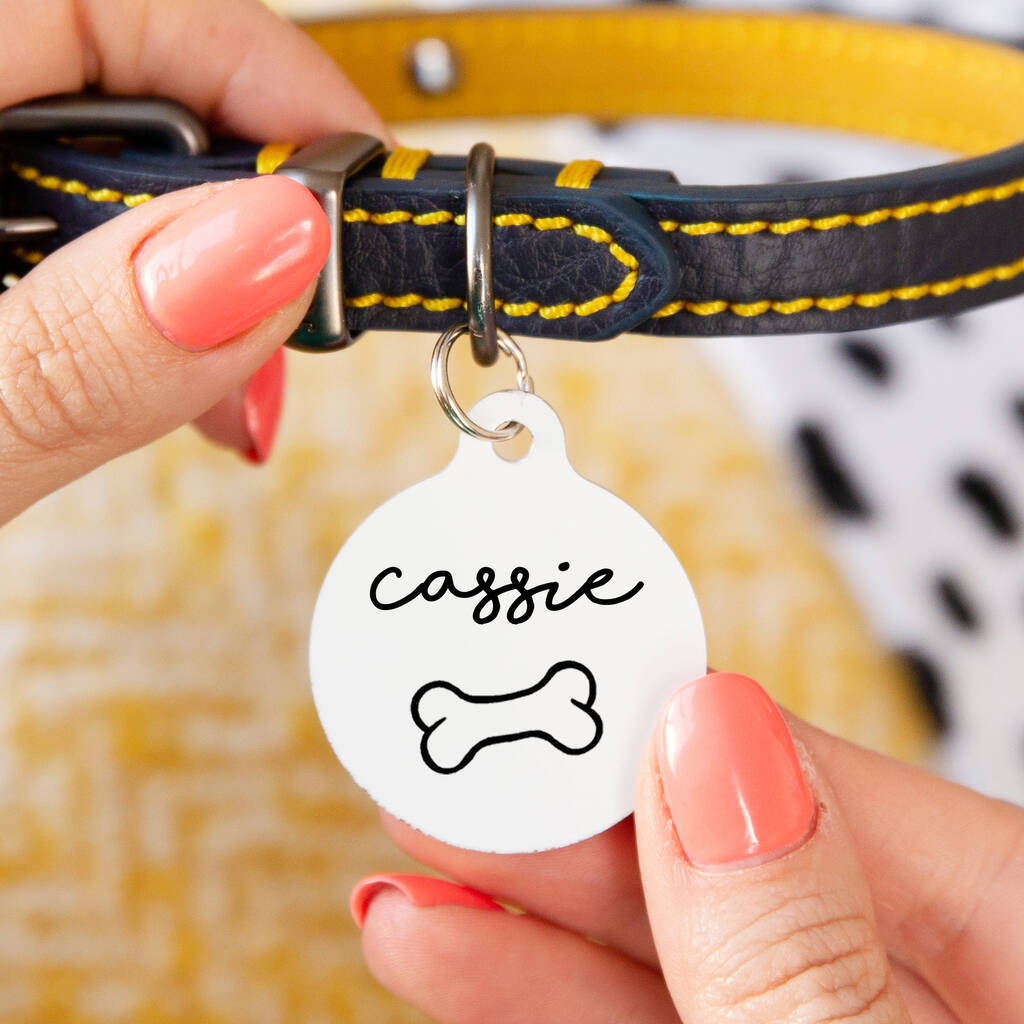 Personalised dog deals collar tags