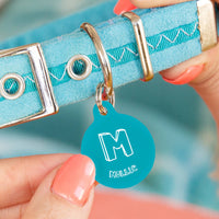 Personalised Circle Inital Pet ID Tag