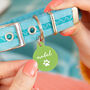 Personalised Circle Paw Print Pet ID Tag