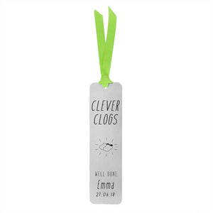 Personalised Clever Clogs Graduation Bookmark