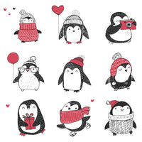 Part of set - Personalised Couples Christmas Penguin Mug Set