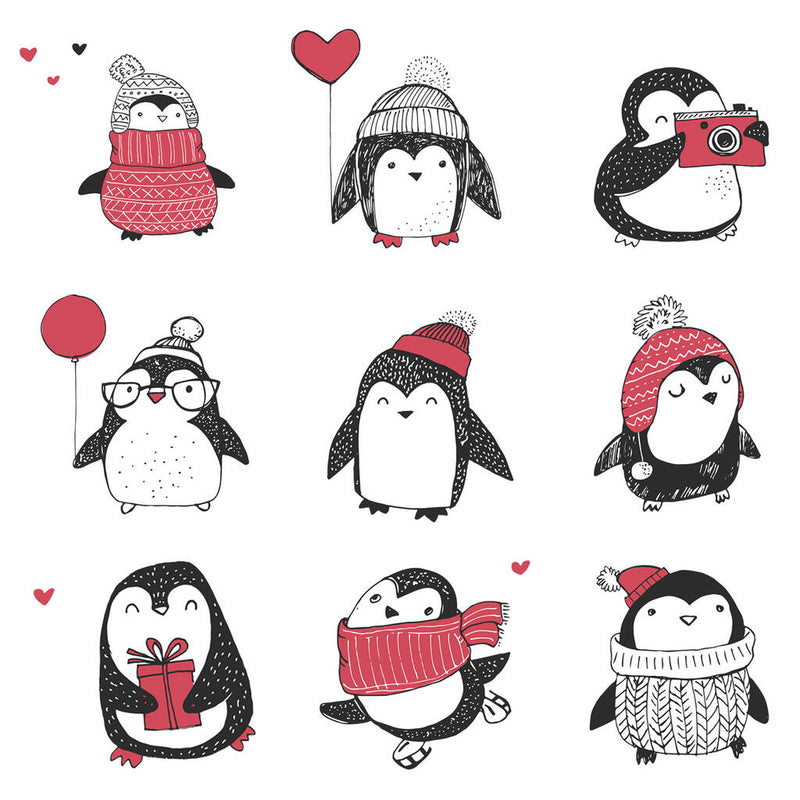Part of set - Personalised Couples Christmas Penguin Mug Set