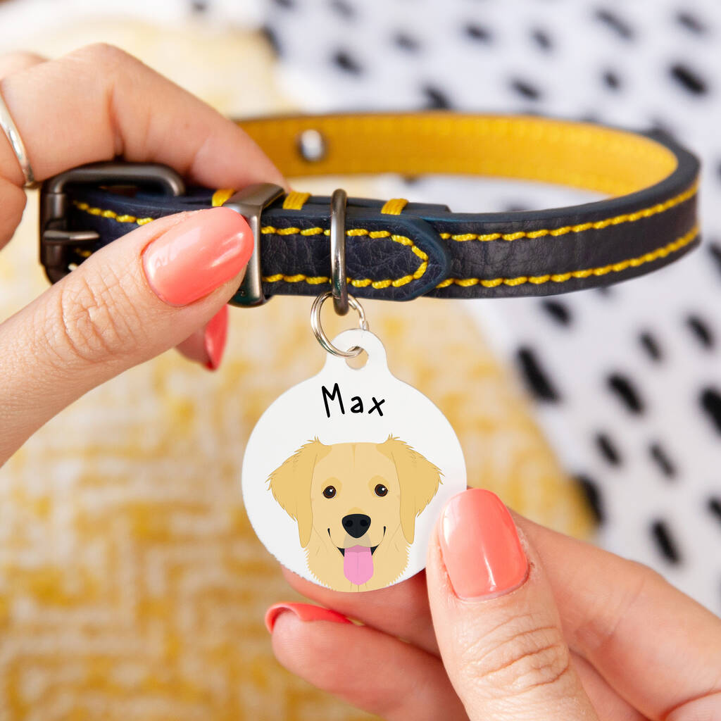 Personalised dog discount collar tag