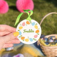 Personalised Easter Egg Wreath Decoration