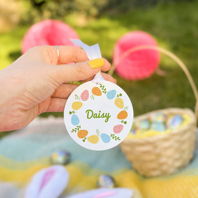 Personalised Easter Egg Wreath Decoration
