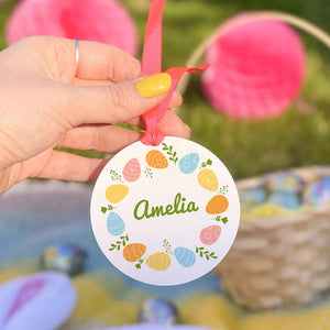 Personalised Easter Egg Wreath Decoration