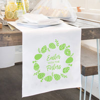 Personalised 'Easter With The..' Table Runner