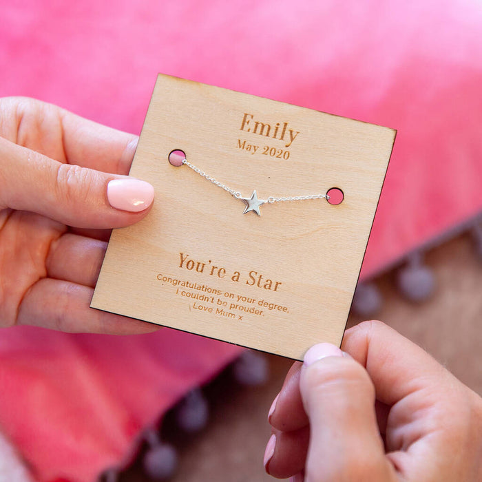 Personalised Graduation 'You're A Star' Necklace