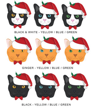 Personalised Happy Catmas Cat Breed and Name Christmas Decoration