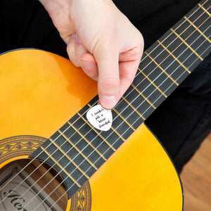 Personalised Couldn't Pick A Better Guitar Pick Keyring