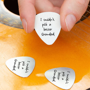 Personalised Couldn't Pick A Better Guitar Pick Keyring