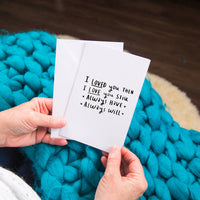 Personalised 'I Loved You Then I Love You Still' Print
