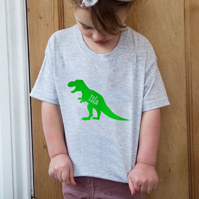 Personalised Kids Children's Dinosaur T-Shirt