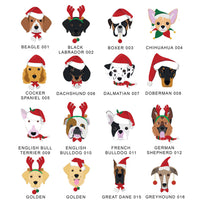 Personalised Merry Woofmas Dog Breed and Name Christmas Decoration
