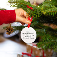 Personalised Merry Woofmas Dog Breed and Name Christmas Decoration