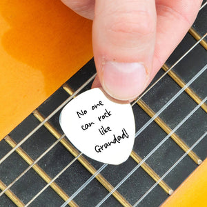 Personalised Message Guitar Plectrum / Pick Keyring