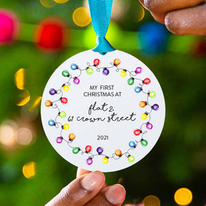 Personalised New Home Christmas Tree Decoration