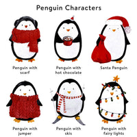 Personalised Penguin Christmas Mug