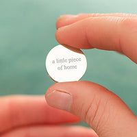 Personalised Vintage Map Token Keyring For Her