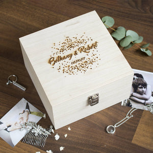Personalised Wedding Confetti Memory Box