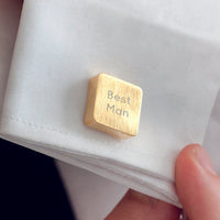 Personalised Wedding Square Cufflinks