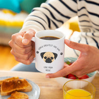 Personalised 'World's best dog dad' Dog Breed Mug