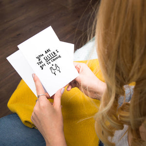 Personalised 'You're The Sister I Got To Choose' Print