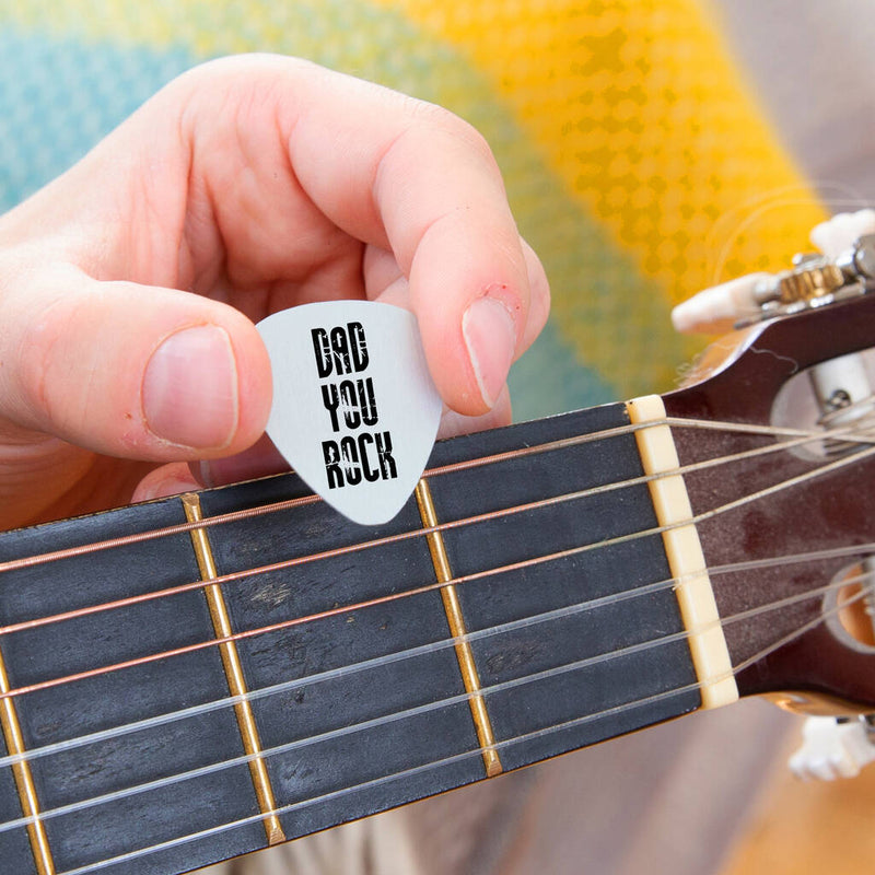 Personalised 'You Rock' Guitar Plectrum / Pick Keyring