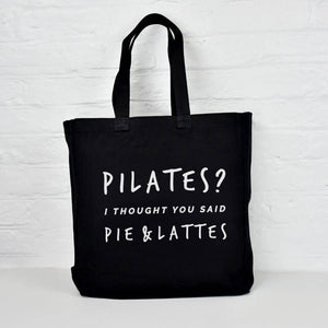 Pilates? Pie And Lattes' Gym Tote Bag