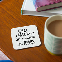 Great Mums & Dad Get Promoted' Coaster Set