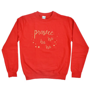 Prosecc Ho Ho Ho' Glitter Unisex Sweatshirt Jumper