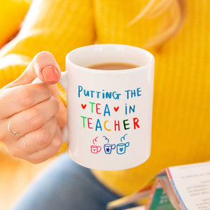 Putting The Tea In Teacher' Mug