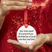 Remembrance Robins Appear Ceramic Christmas Decoration