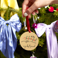 Gratitude Reusable Gold Christmas Tree Decoration